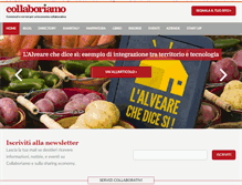 Tablet Screenshot of collaboriamo.org
